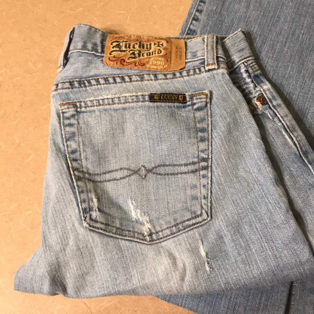 Adorable Lucky Brand Patchwork Bootcut Jeans! - image 1